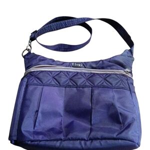 Lug Swing Crossbody Purse With Water Bottle Pouch Purple